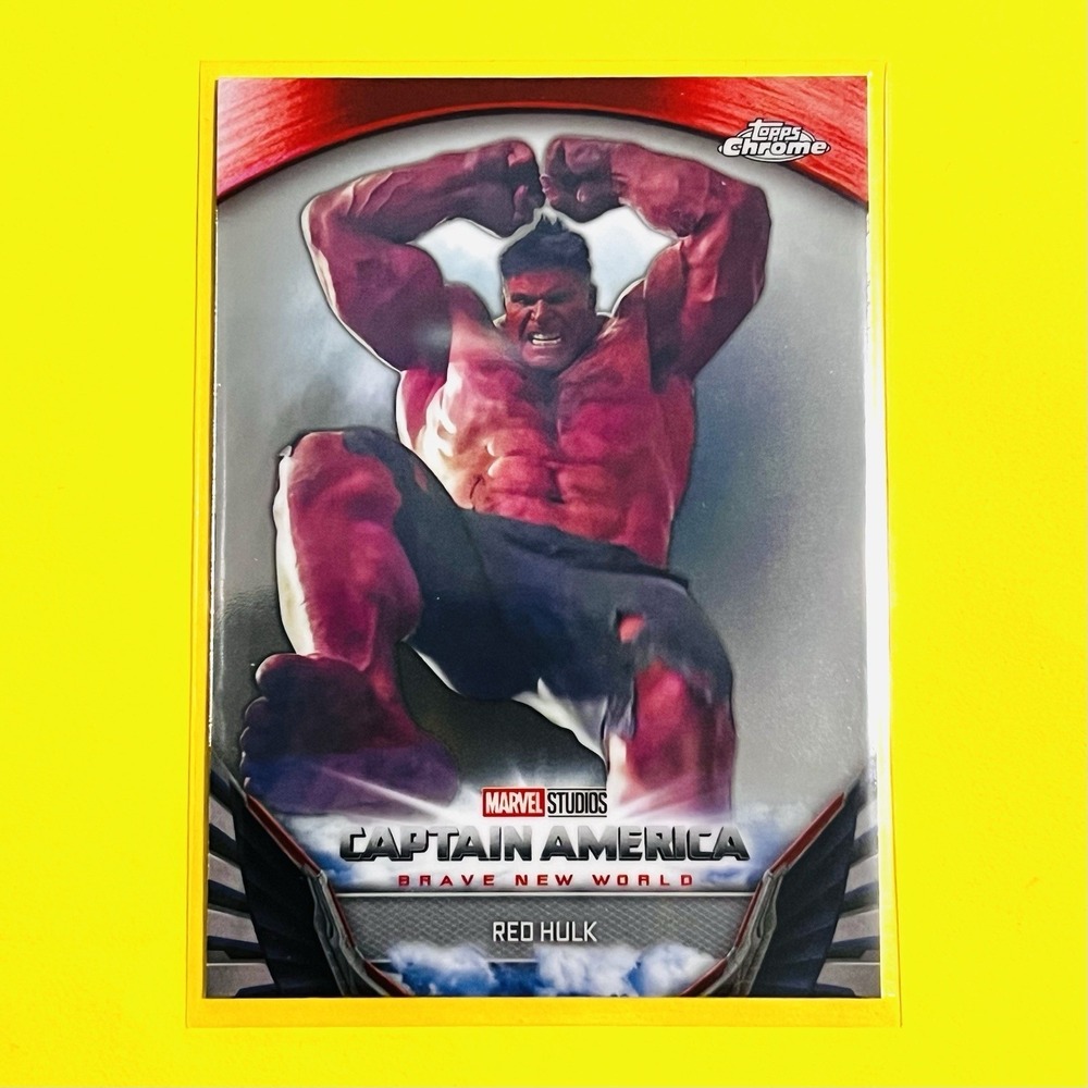 2025 Topps Chrome Marvel Studios Red Hulk BNW-6 Brave New World Insert‎